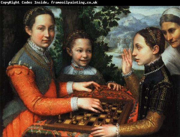 anguissola sofonisba tre schackspelande systrar
